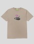 T-shirt HUF live risata amore tee sabbia