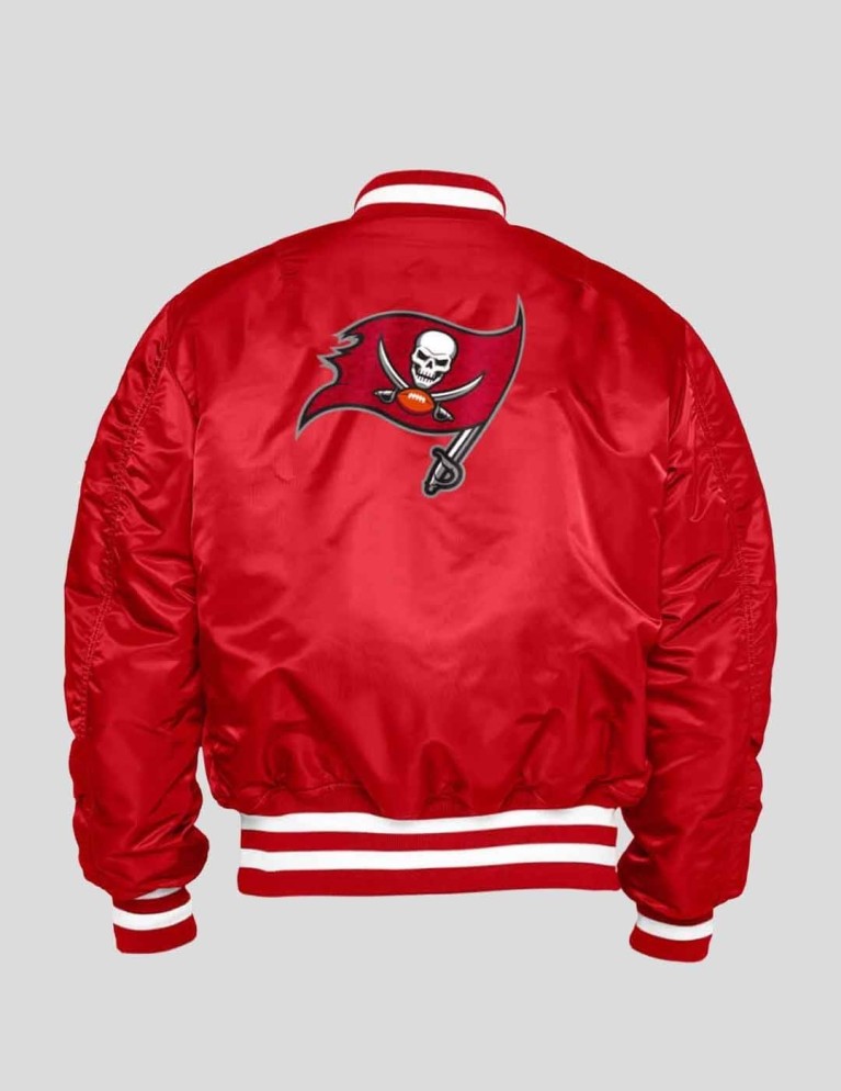 Chaqueta NEW ERA x alpha industries tampa bay bucaneers varsity jacket red/white
