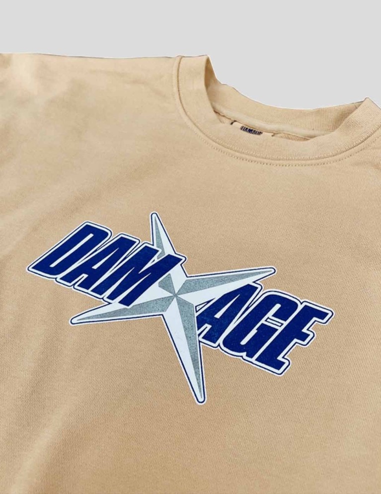 Sudadera DAMAGE gambinos crew sand