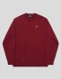 Sudadera HÉLAS classic knit crewneck burgundy