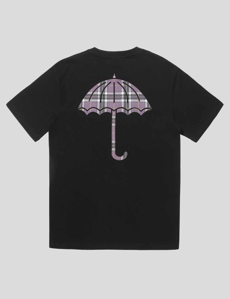 Camiseta HÉLAS plaid tee black