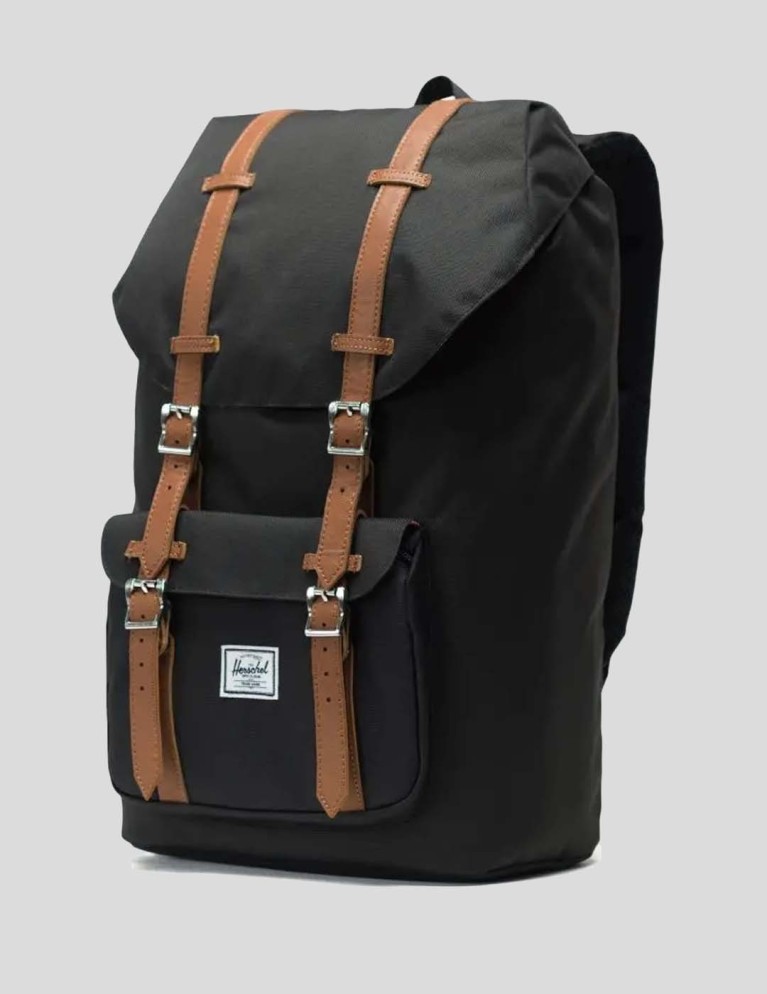 Mochila HERSCHEL little america backpack black/saddle