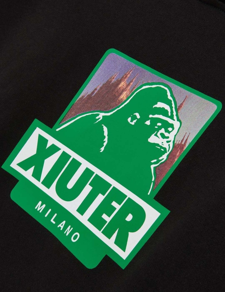 Sudadera IUTER xiuter logo hoodie black