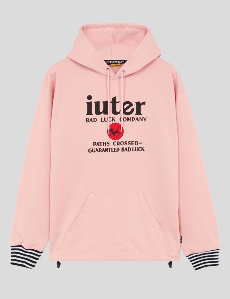 Sudadera IUTER unlucky hoodie pink