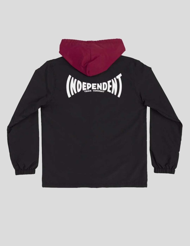 Chaqueta INDEPENDENT span hooded windbreaker black