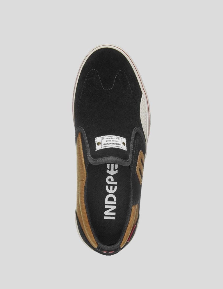 Colaboraciones ETNIES x independent marana slip black/brown