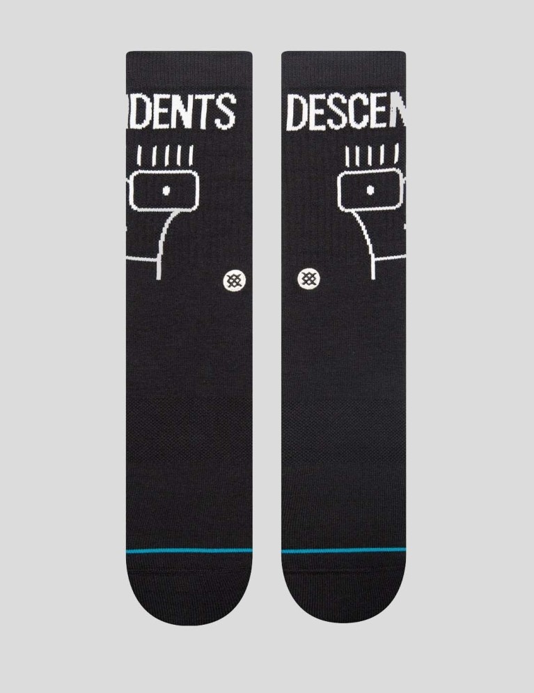 Calcetines STANCE descendents crew socks washed black