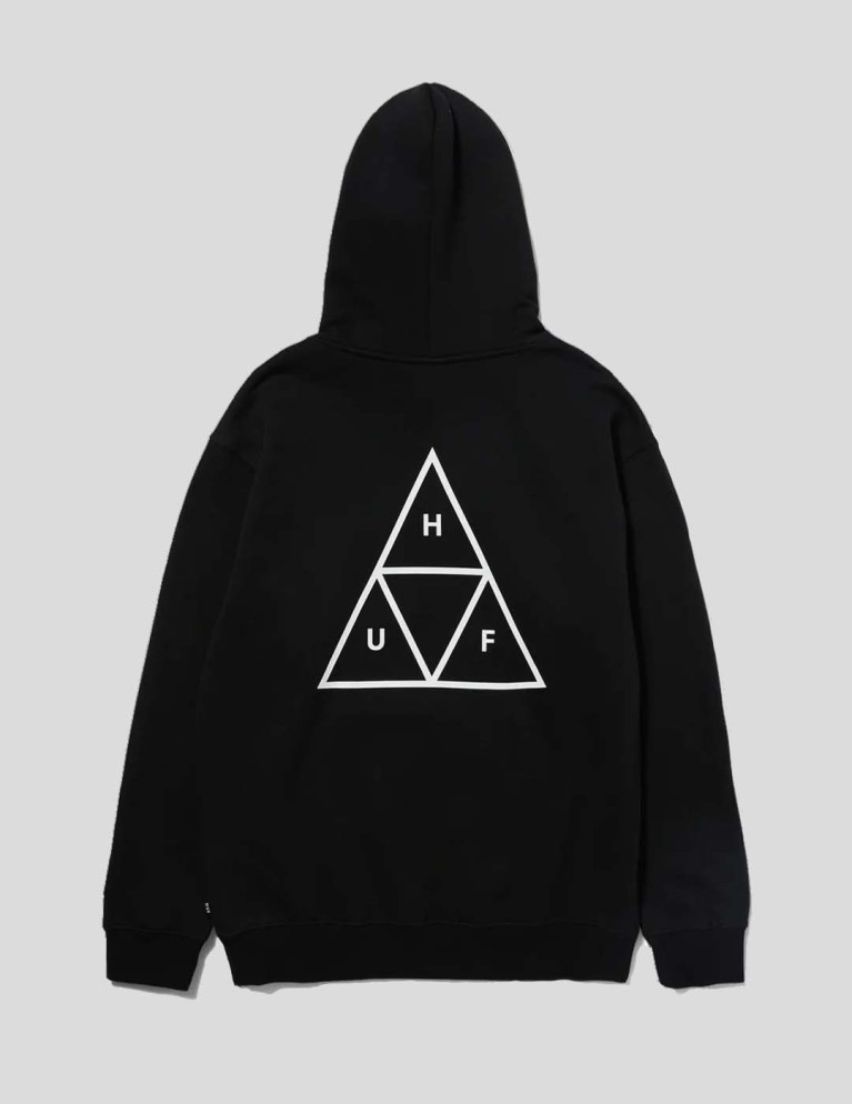 Sudadera HUF set triple triangle hoodie black
