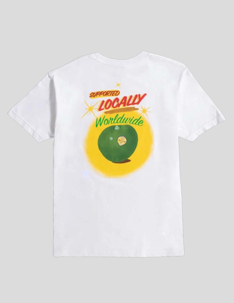 Camiseta HUF local support s/s tee white