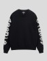 Sudadera STUSSY sleeve logo sweater black 