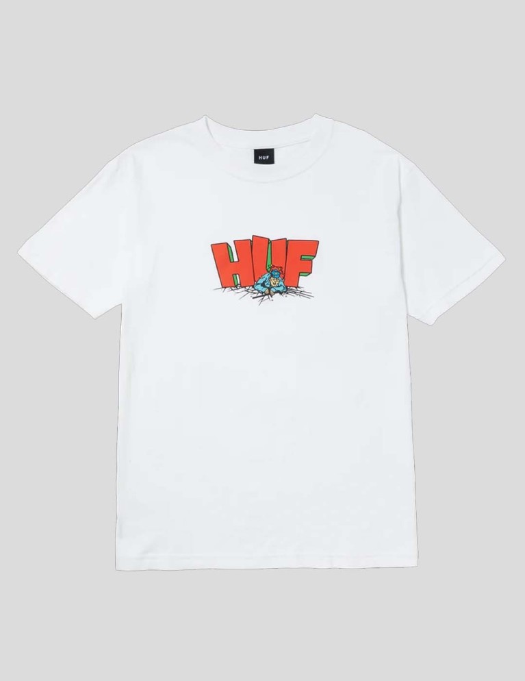 Camiseta HUF the drop tee white