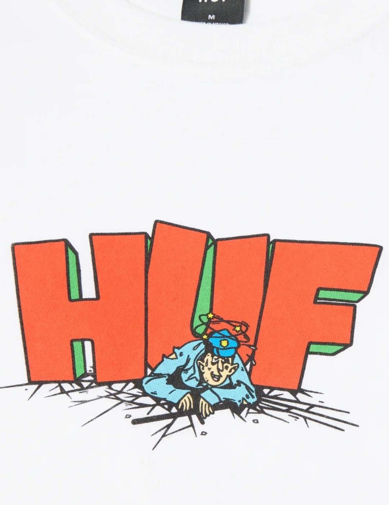 Camiseta HUF the drop tee white