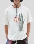 V T-shirt x quasi hocus pocus tee vapor grigio