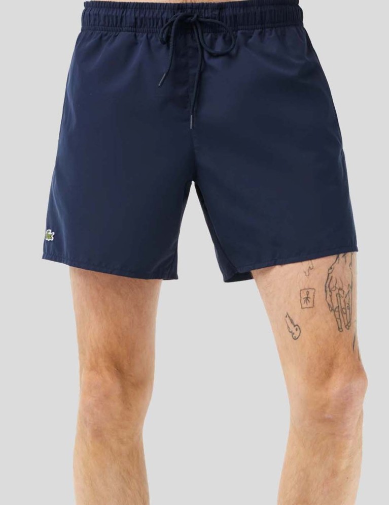 Bañador LACOSTE bañador corto secado rápido marine/vert