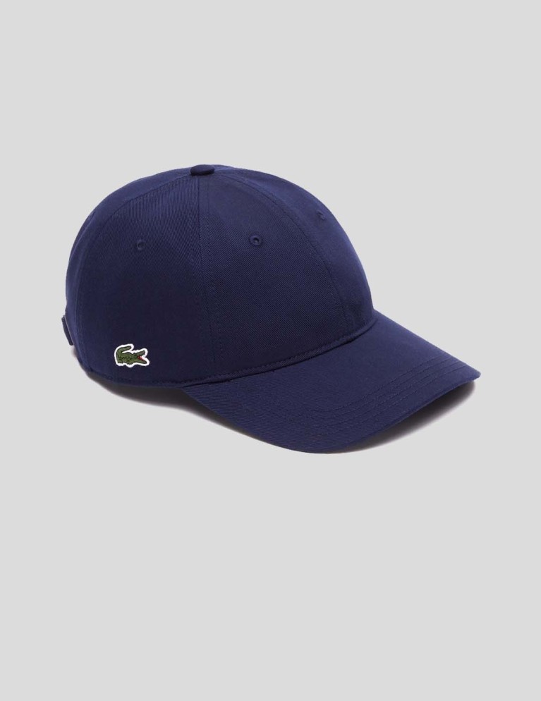 Gorra LACOSTE gorra algodón ecológico marine