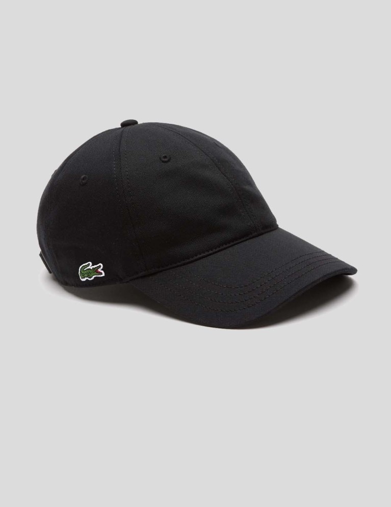 Gorra LACOSTE gorra algodón ecológico noir