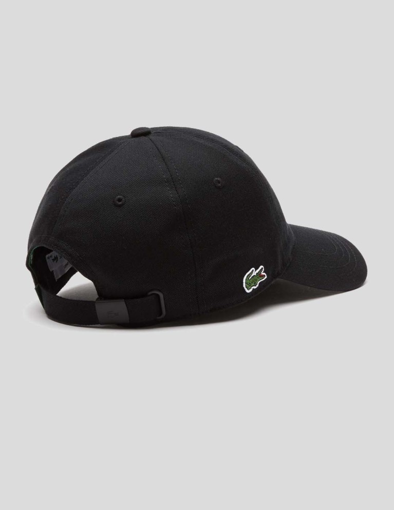 Gorra LACOSTE gorra algodón ecológico noir