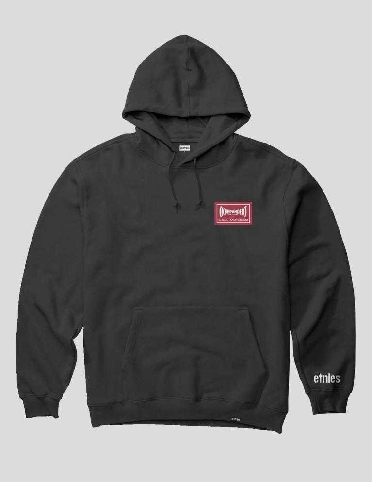 Colaboraciones ETNIES x independent label hoodie black