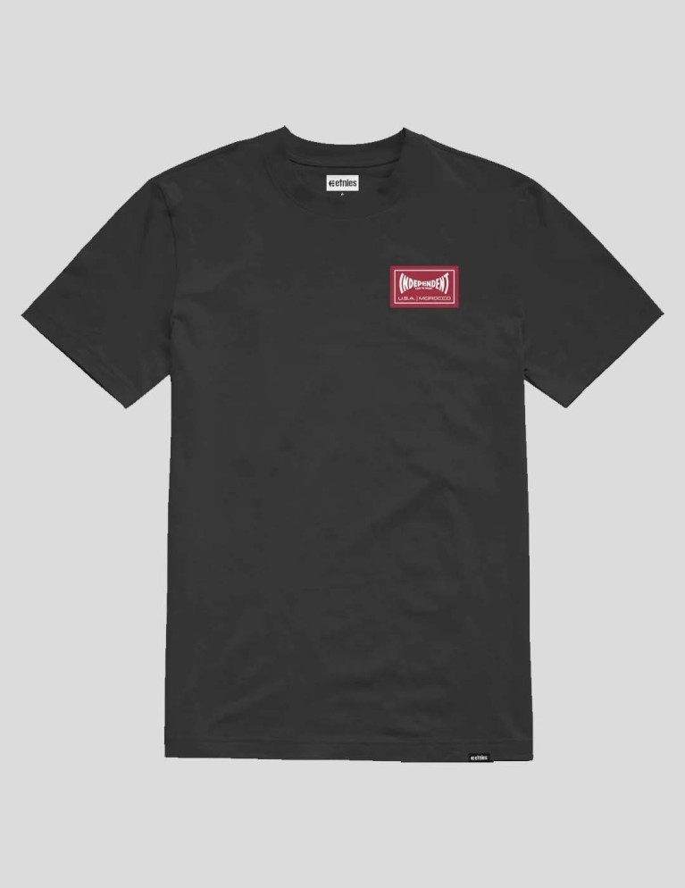 Colaboraciones ETNIES x independent wash tee black