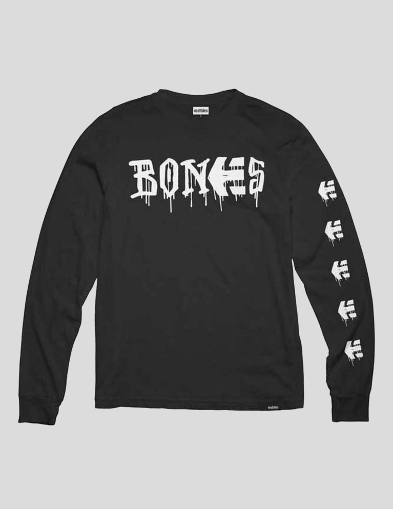Colaboraciones ETNIES x bones ls tee black
