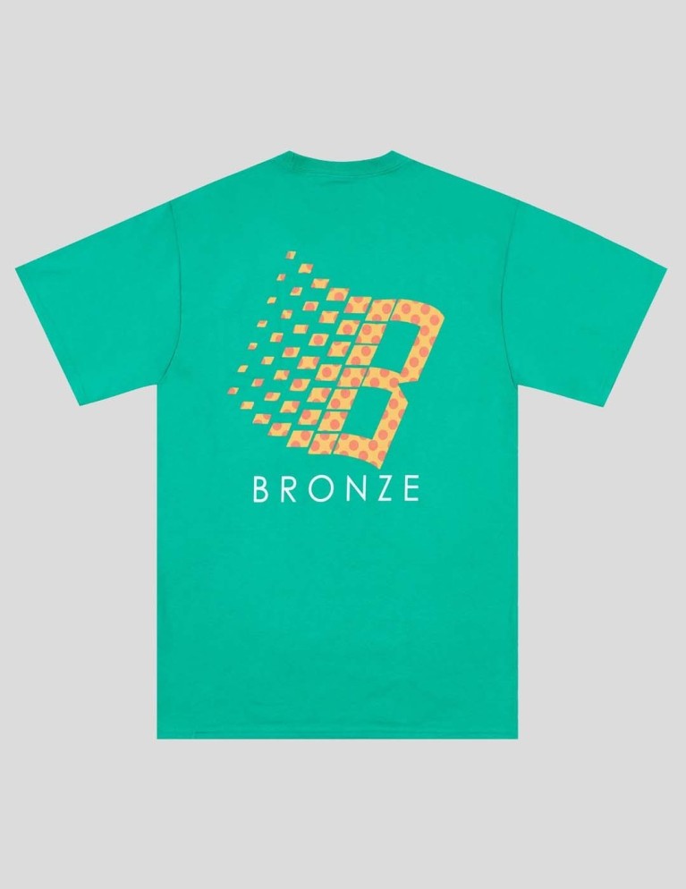 Camiseta BRONZE 56K polka dot logo tee kelly green