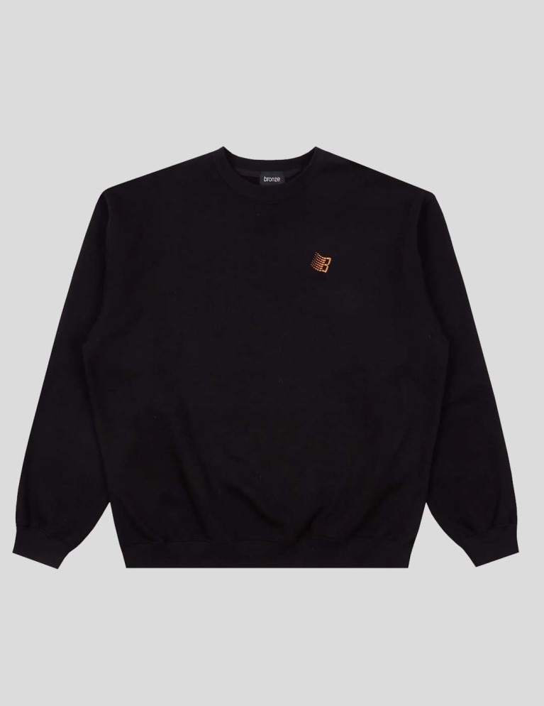 Sudadera BRONZE 56K logo crew black