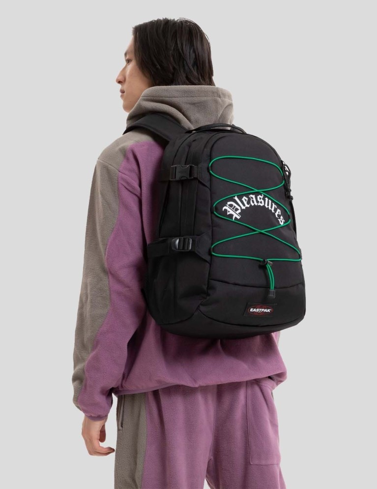 Mochila EASTPAK x pleasures gerys  black skeleton
