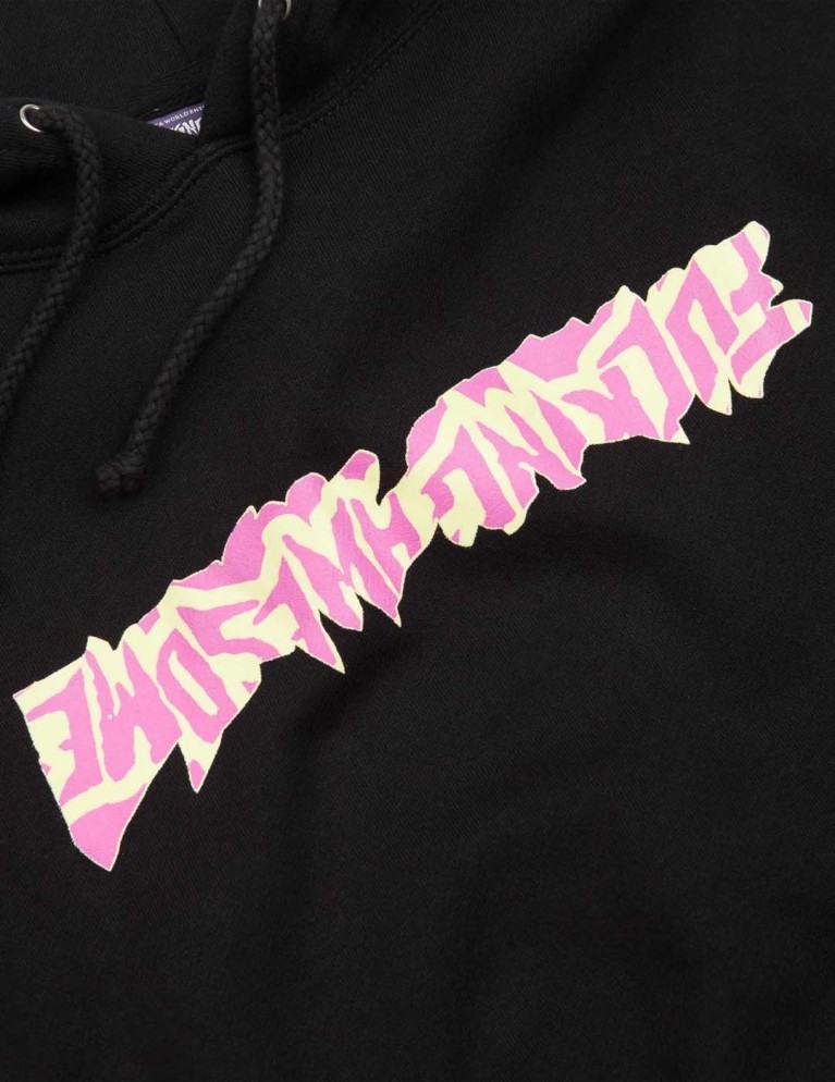 Sudadera FUCKING AWESOME  cut out logo hoodie black