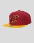 MITCHELL & NESS cavaliers 2 tono 2.0 snapback rosso / giallo