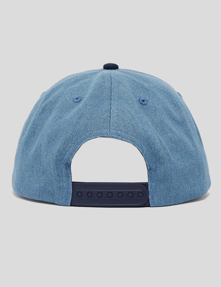 Gorra PLEASURES stretch snapback denim
