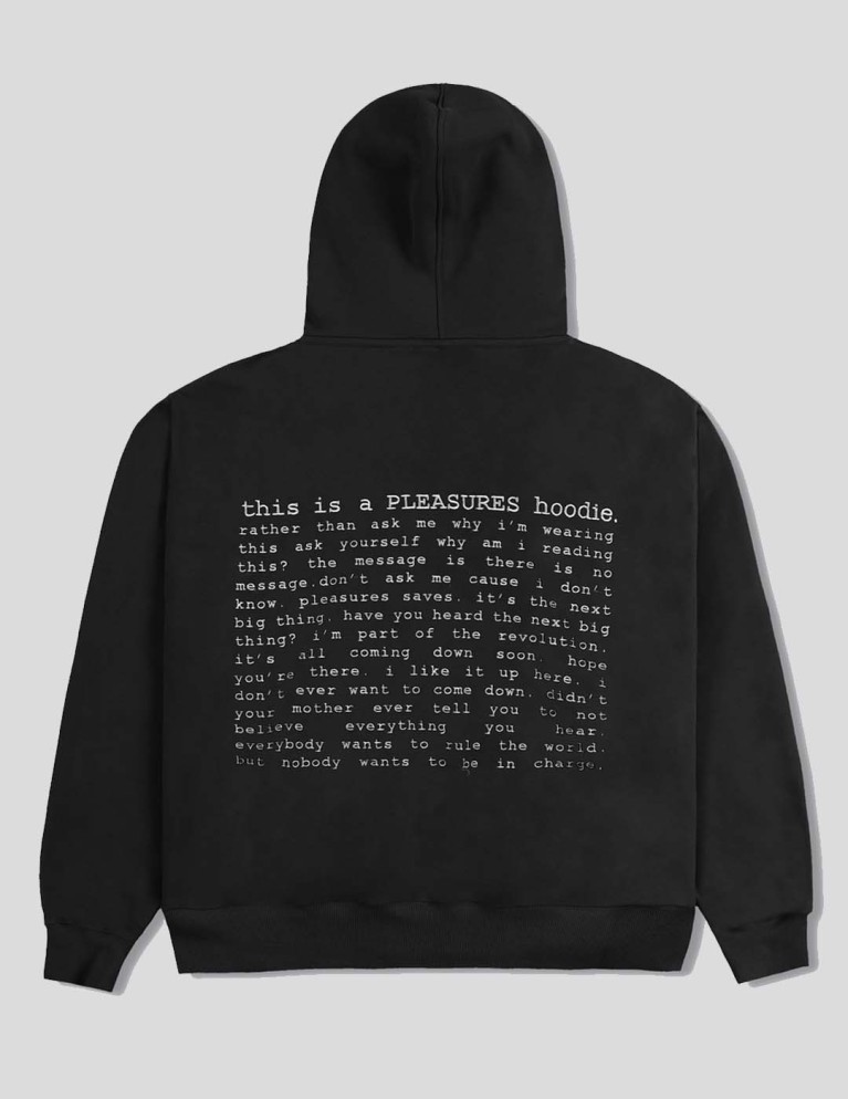 Sudadera PLEASURES evolution zip hoodie black
