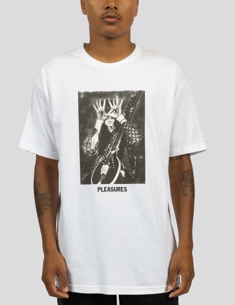 Camiseta PLEASURES star power tee  white