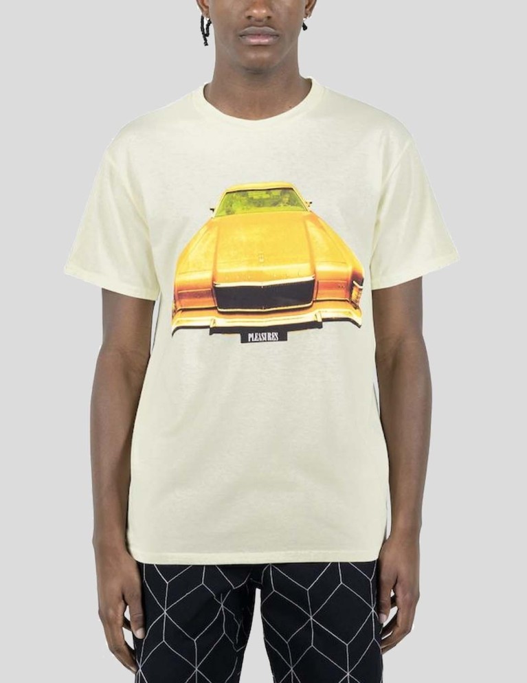 Camiseta PLEASURES song 2 tee white