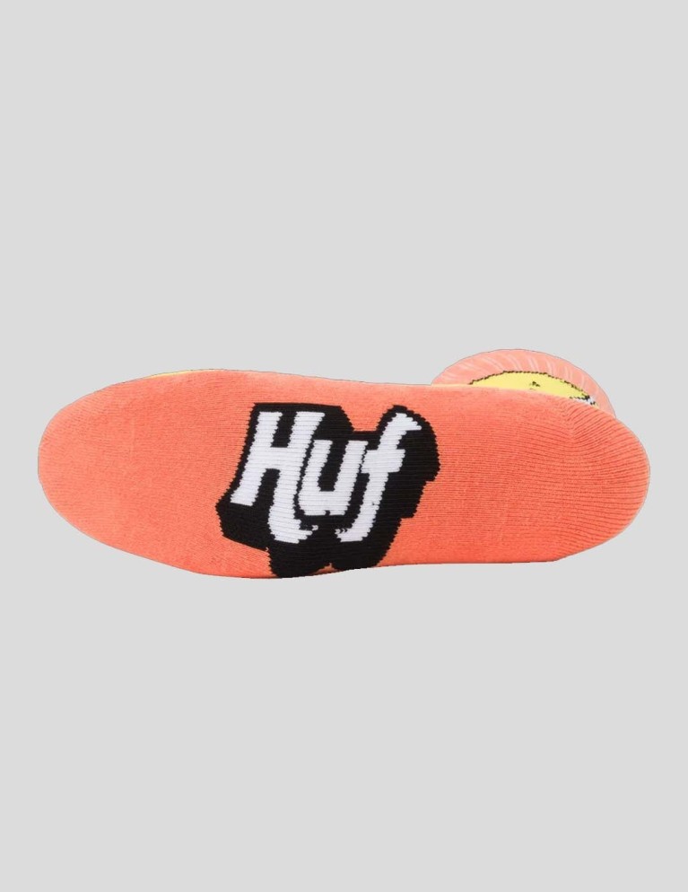 Calcetines HUF lemon lime crew sock  orange