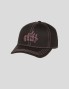 Gorra GRIMEY melted stone curved visor cap black