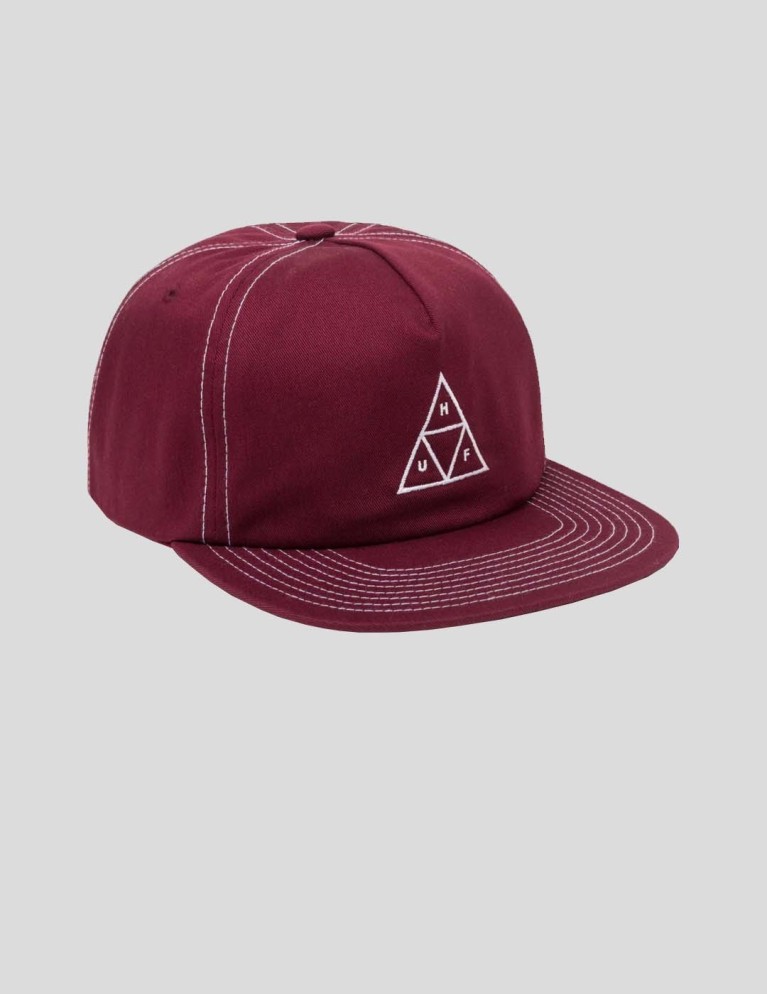 Gorra HUF set tt snapback berry/white