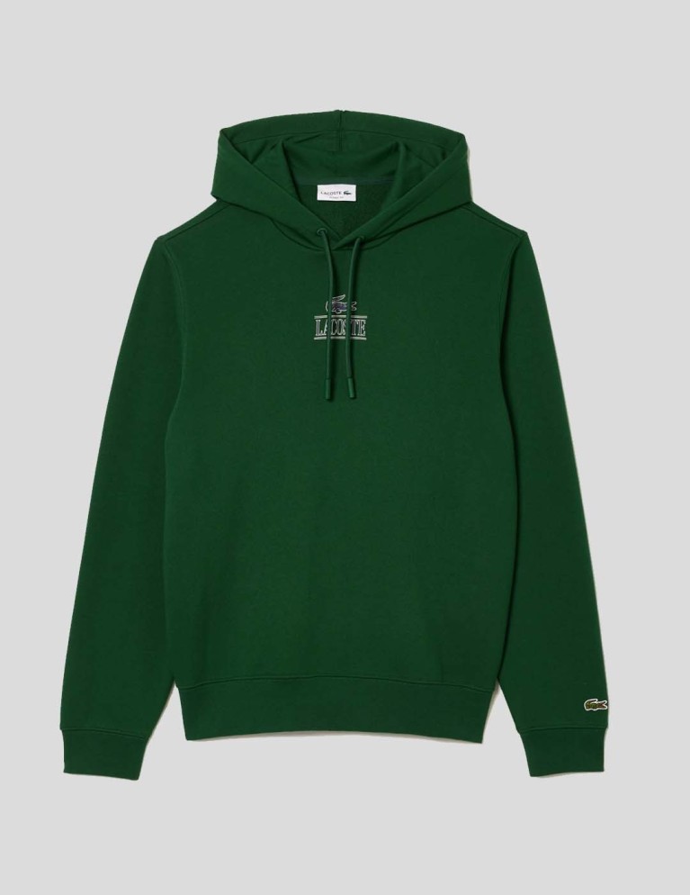 Sudadera LACOSTE sudadera jogger capucha estampada vert