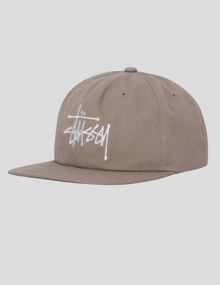 Gorra STUSSY basic strapback cap khaki