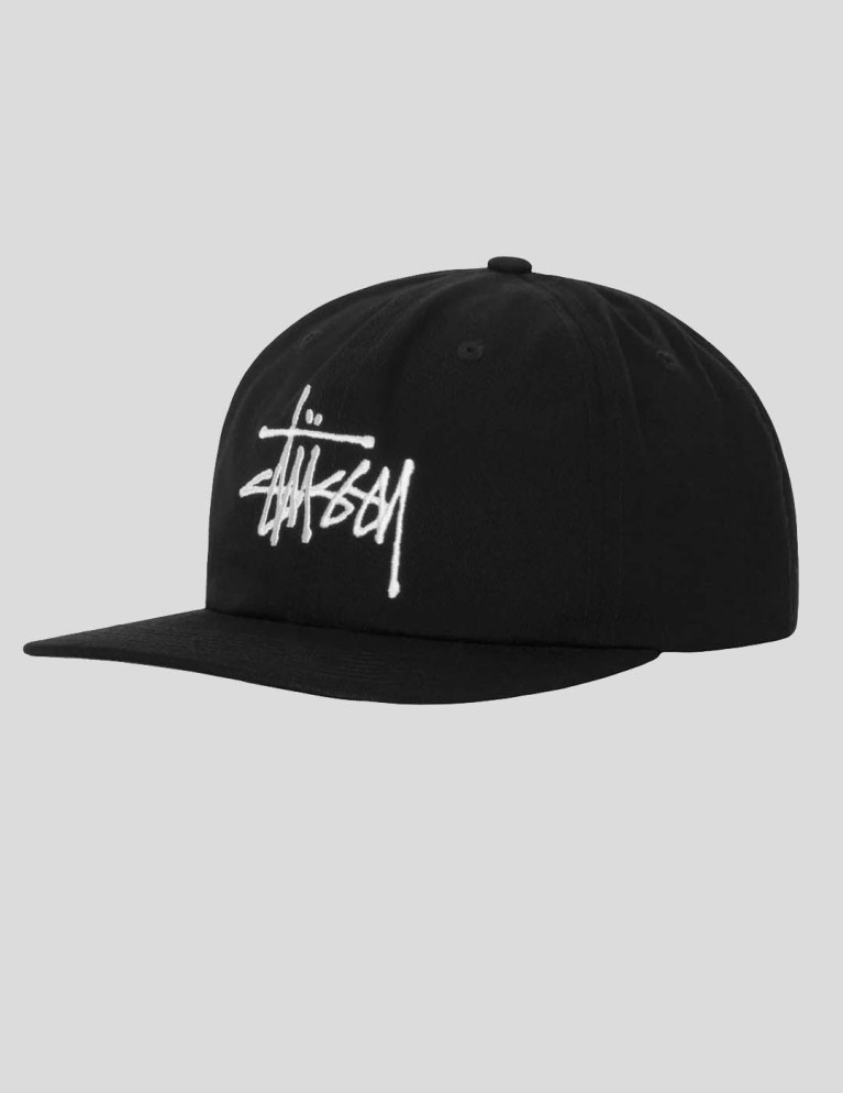 Gorra STUSSY basic strapback cap black