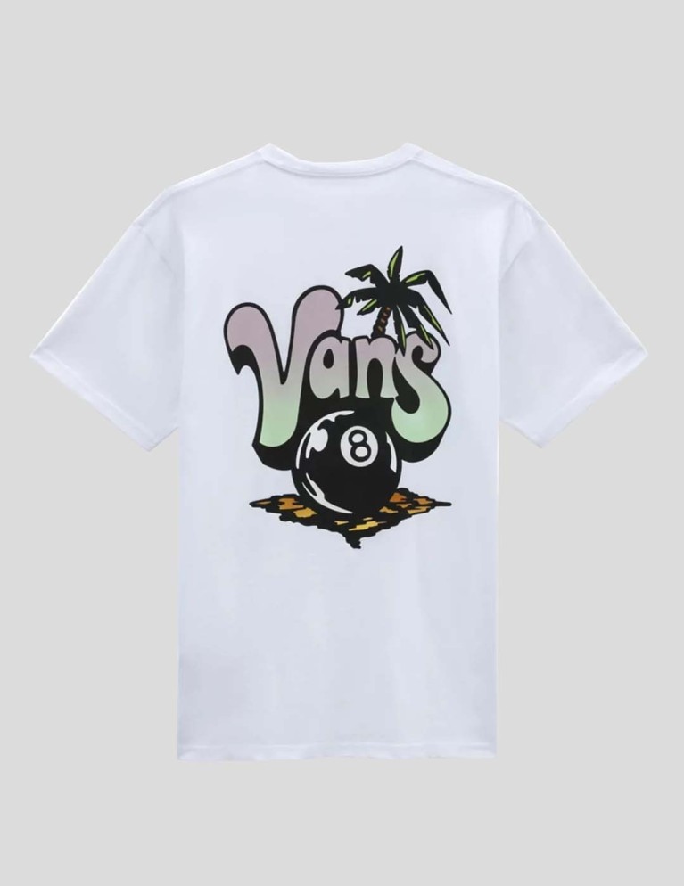 Camiseta VANS  paradise vans palm tee white