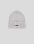 Gorro TOMMY JEANS flag rib beanie grey