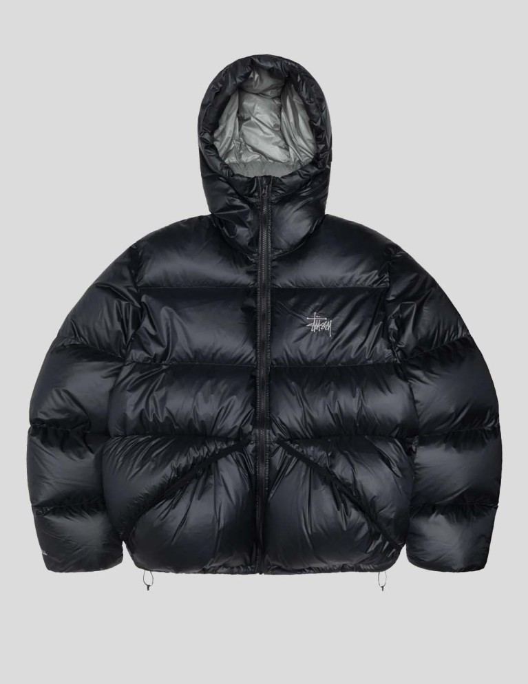 Cazadora STUSSY micro ripstop down parka phantom black