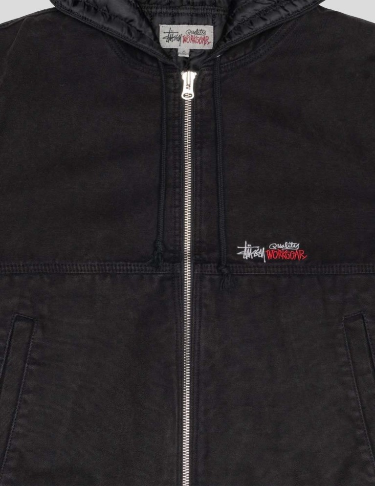 Chaqueta STUSSY canvas insulated work jacket black