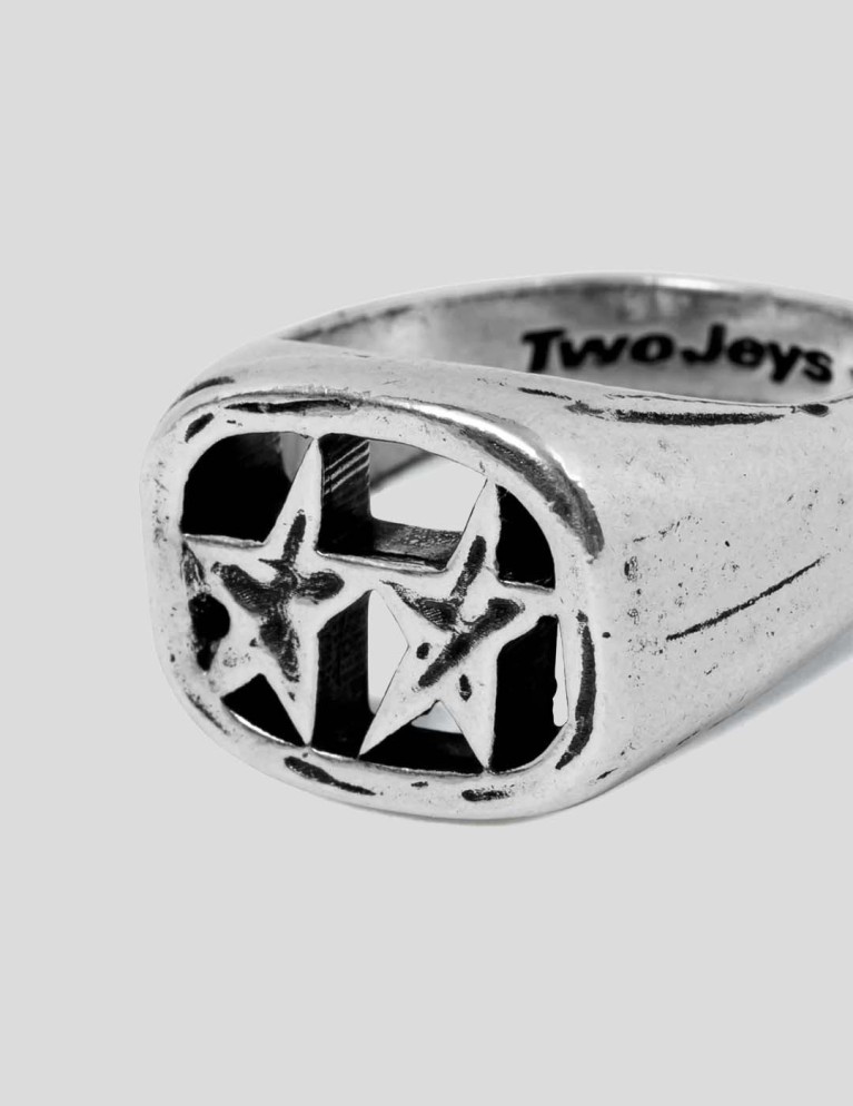 Accesorios TWOJEYS framed ring  silver