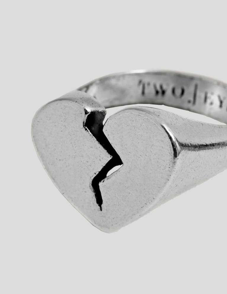 Accesorios TWOJEYS broken heart ring silver
