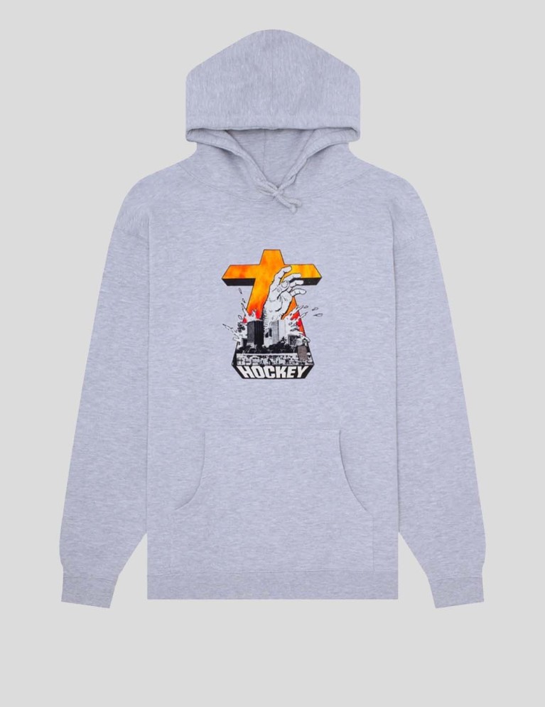 Sudadera HOCKEY drowning hood ash grey
