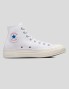 Zapatillas skate CONVERSE chuck 70 hi leather white/fossilized/egret