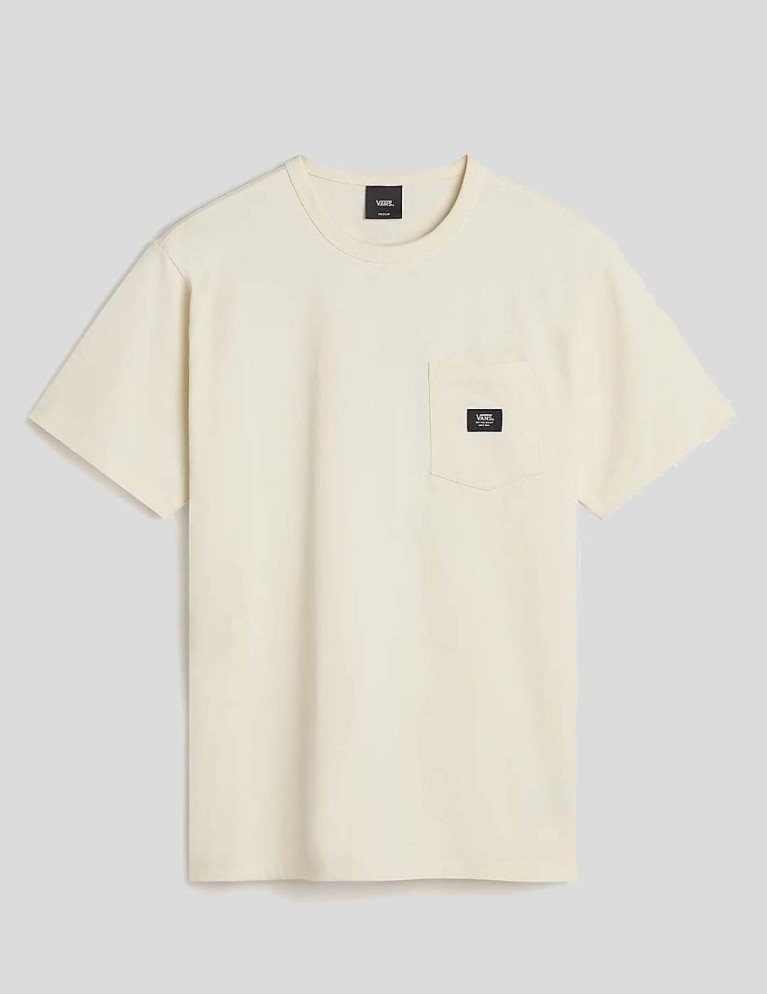 Camiseta VANS  off the wall ii pocket tee antique white