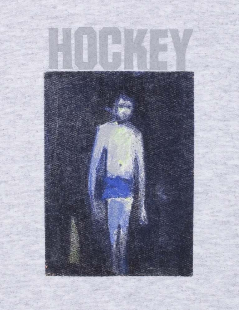 Sudadera HOCKEY 50% of anxiety hood grey heather