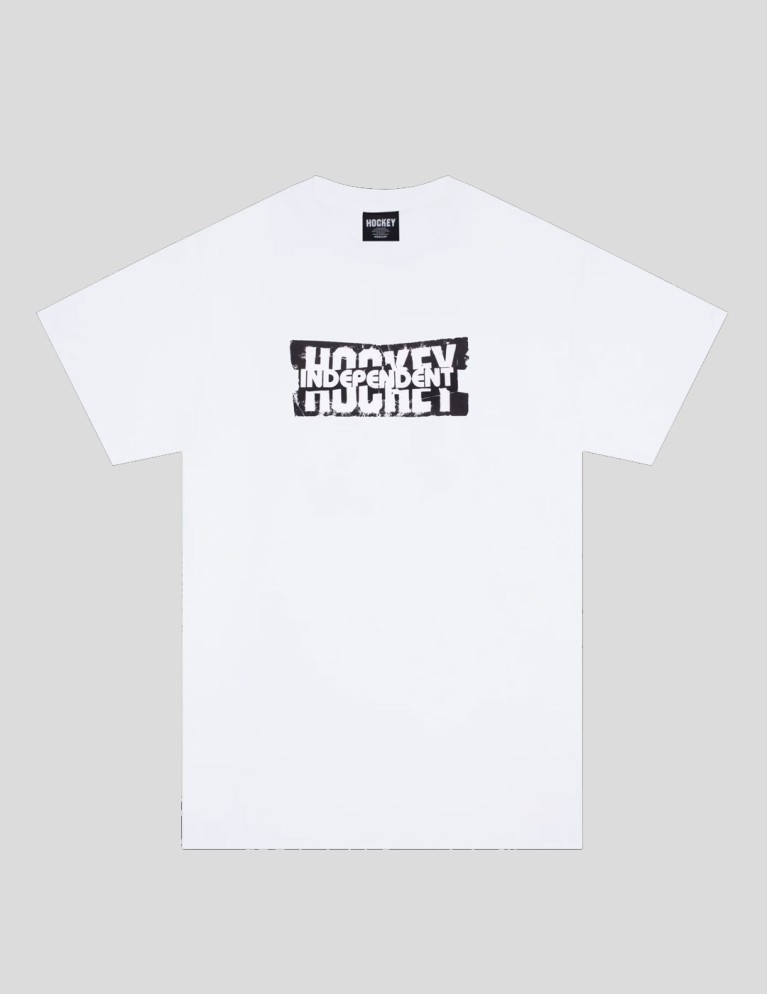Camiseta HOCKEY x independent decal tee white